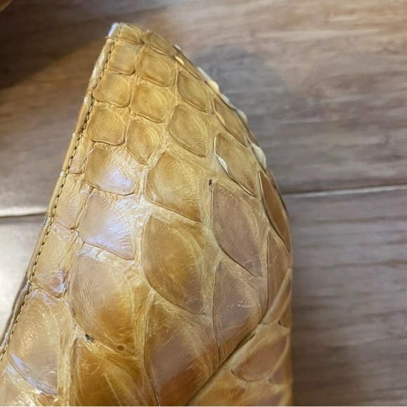 Sergio Rossi Snake Print Platform Heels Size 5 High Heel Pumps Designer Shoes - Picture 8 of 15